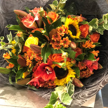 Load image into Gallery viewer, The Bright and Vibrant Bouquet is the perfect bouquet for all occasions, Birthday, Happy Birthday, Anniversary, Sympathy, New baby, Thank-you, Welcome Home, All the Best and can be delivered to any Melbourne Suburbs, Melbourne City, Bayside suburbs and Port Melbourne
